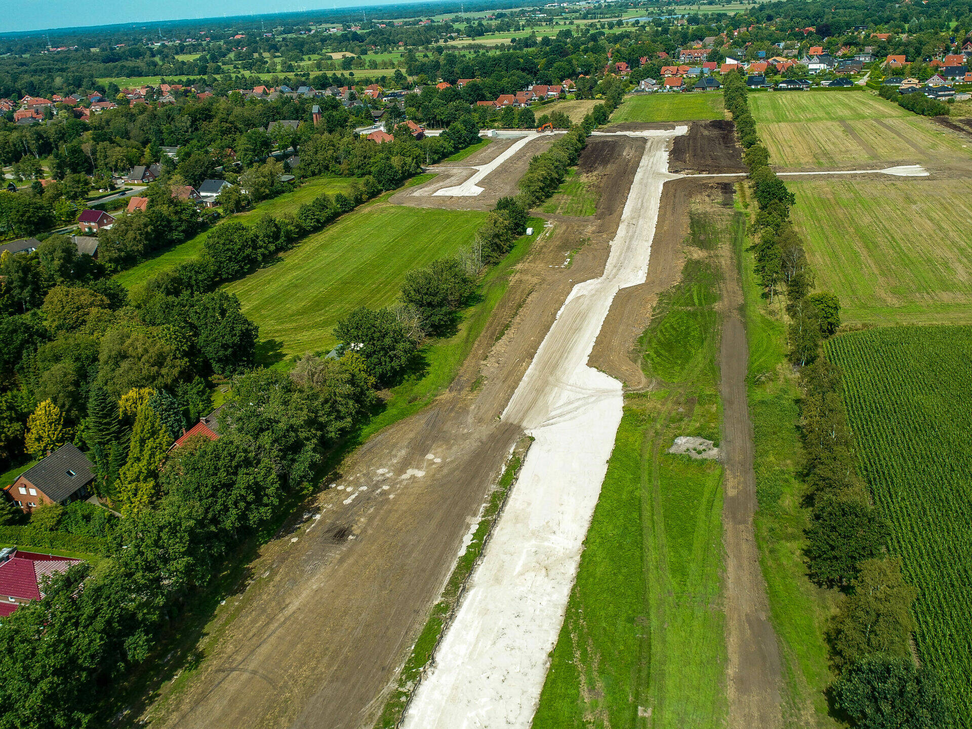 Ansicht Baugebiet von oben