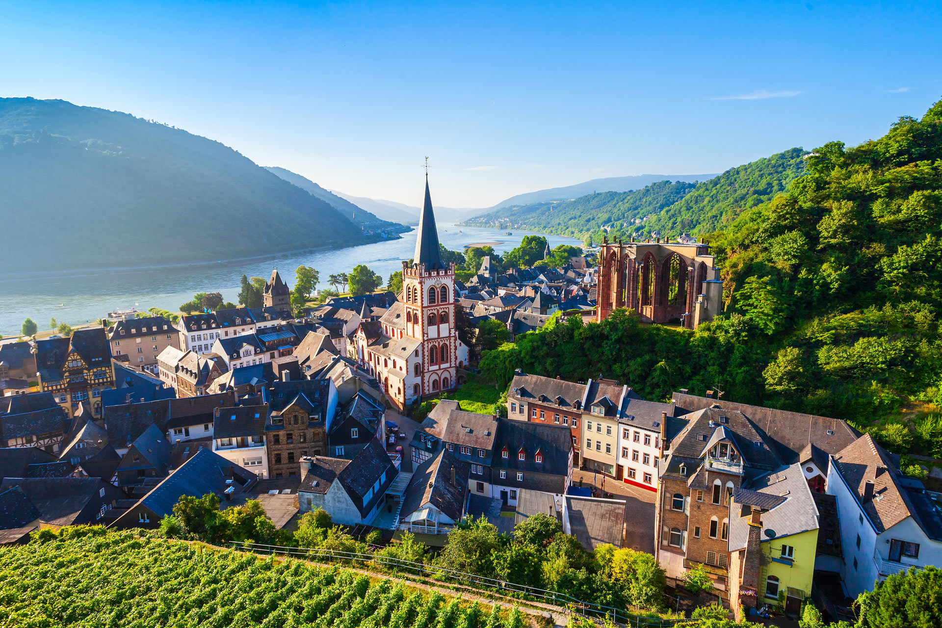 Kleine Dorfgemeinde in Deutschland.