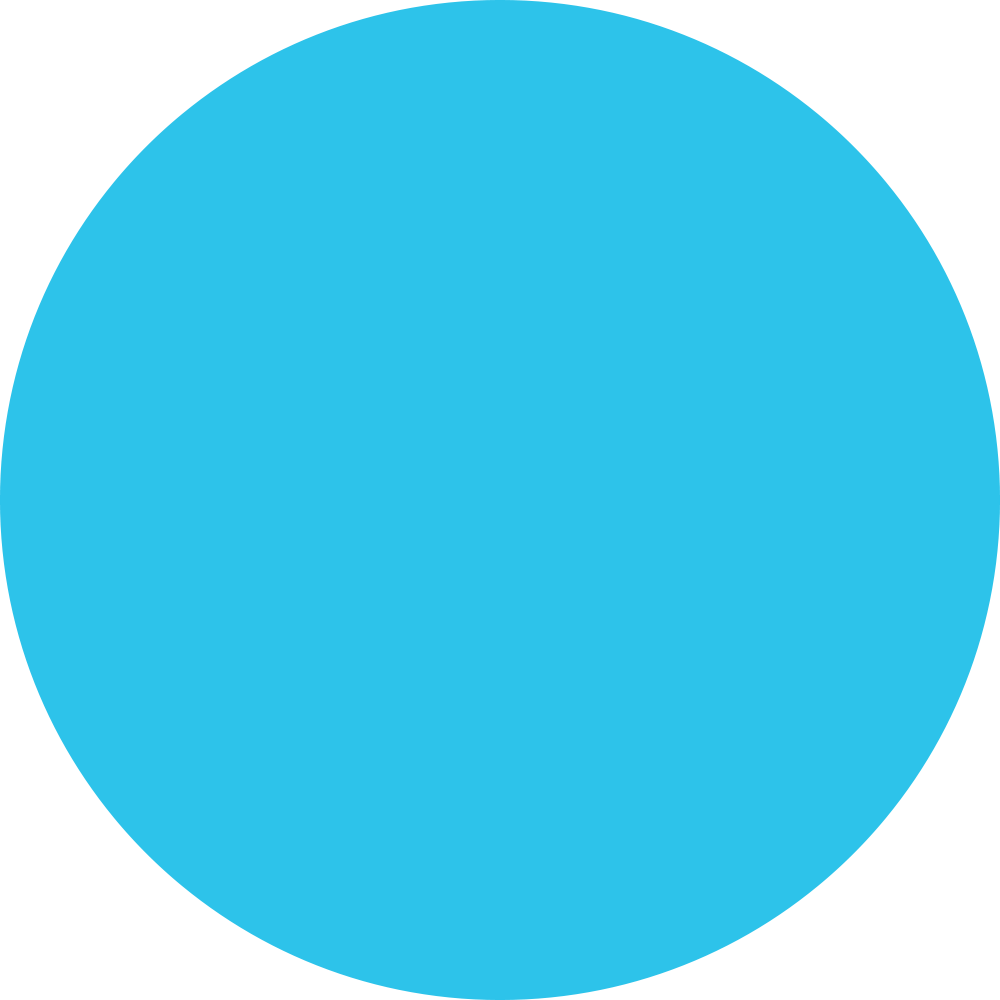 Hellblauer Kreis